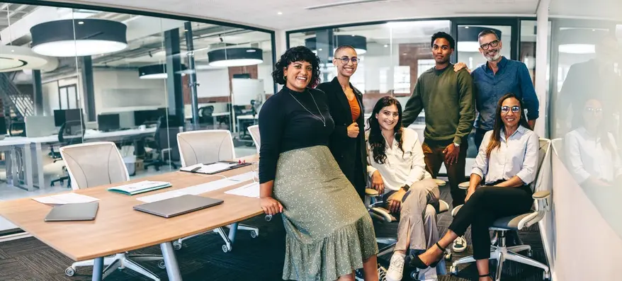 Team of diverse business people
