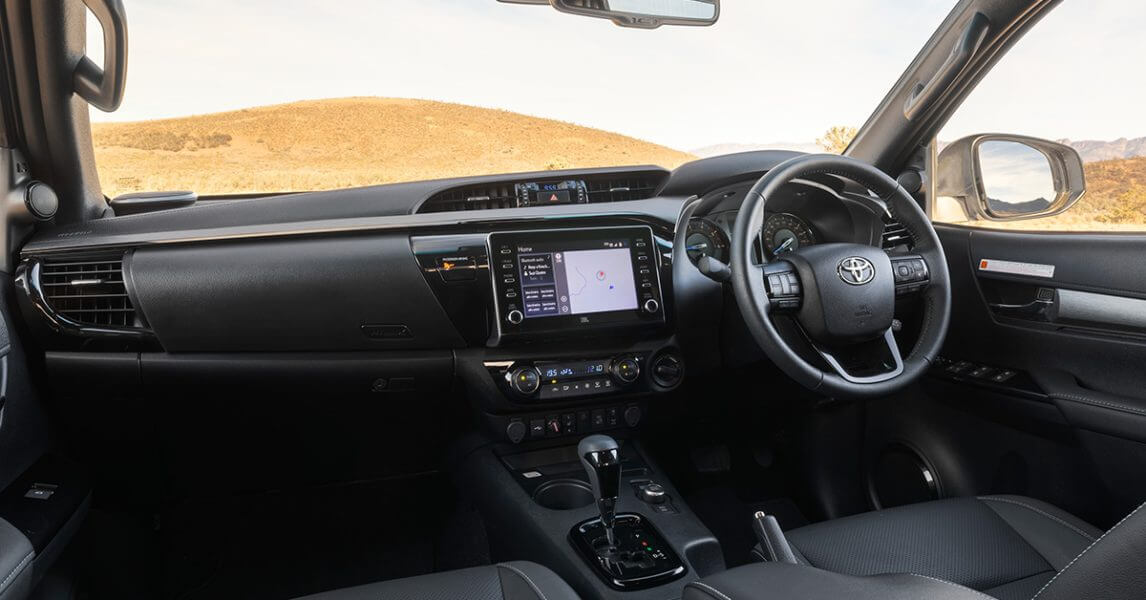 Toyota HiLix Rogue Review- inside car
