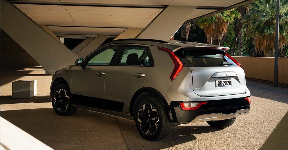 Kia Niro Electric Review- silver kia undercover