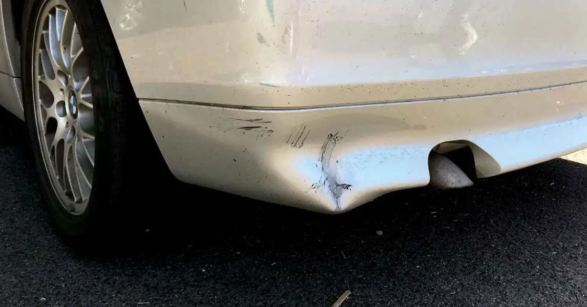 Back of car damage