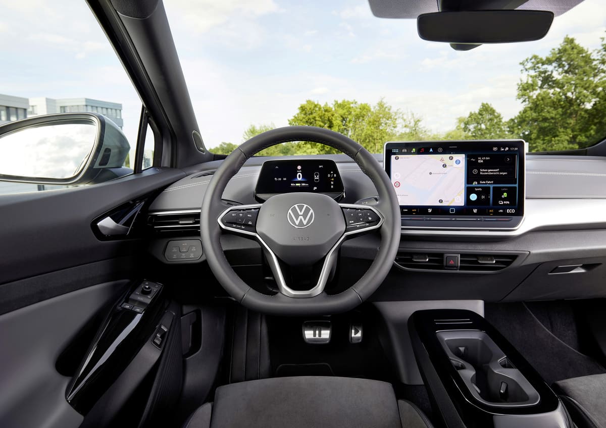 The interior of a Volkswagen ID