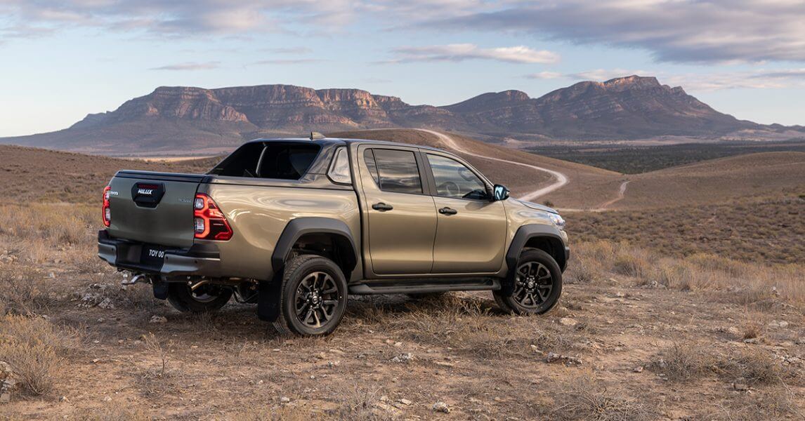 Toyota HiLix Rogue Review- vehicle near mountains