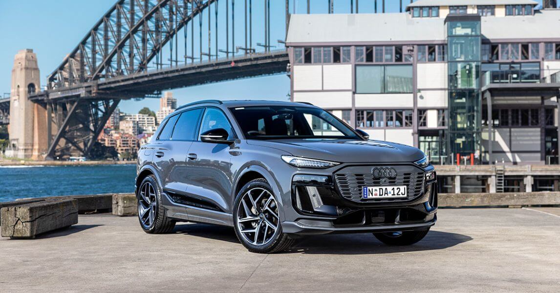 Vehicles coming to Australia- Audi Q6 near Sydney Harbour