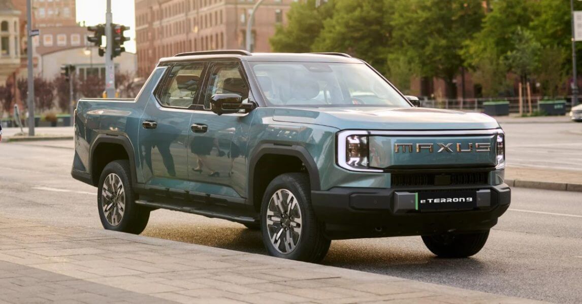 Vehicles coming to australia- Maxus parked on sidewalk