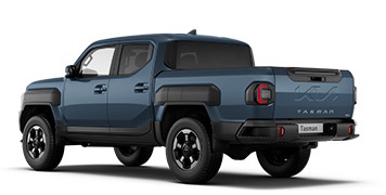 Kia Tasman Dual-Cab pick-up in denim blue